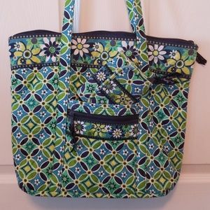 Vera Bradley tote and wallet